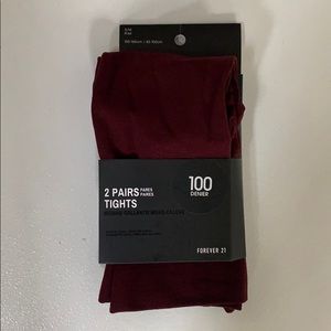 Burgundy tights